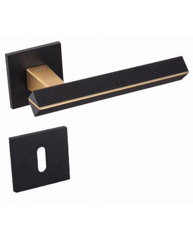 Puxador de porta texturado CARRERA design com escudo chave L