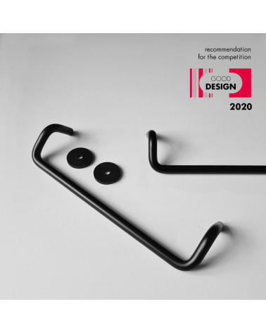 Puxador de móvel preto AVA puxador de design tamanho médio