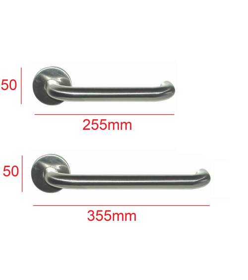 Puxador de porta PMR modelo Reteuil numa porta