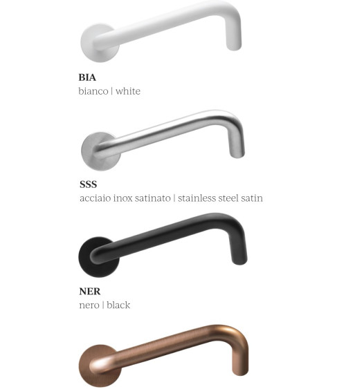 Puxadores de Porta PMR em Inox, modelo NoHand com Acabamento Cobre - Made in Italy - puxador design
