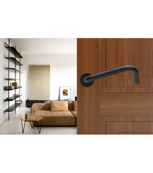 Puxadores de Porta PMR de Alta Gama em Inox Italiano cor Preto - modelo NoHand - puxador design