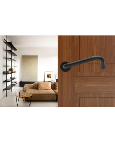 Puxadores de Porta PMR de Alta Gama em Inox Italiano cor Preto - modelo NoHand - puxador design