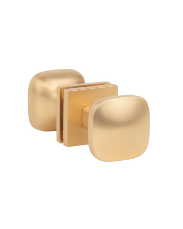 Botão de porta Dourado mate KIAMA quadrado - puxador design