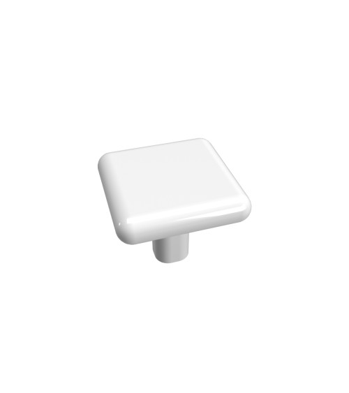 Botão de móvel branco NOX puxador design