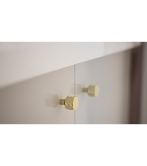 Botão de móvel dourado mate GRETA puxador design
