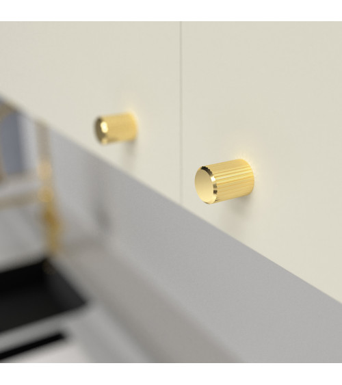 Botão de móvel dourado polido AVANTI puxador design