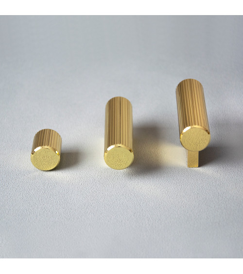 Botão de móvel dourado polido AVANTI puxador design