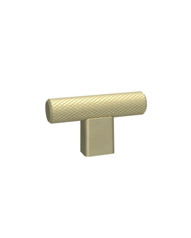 Botão de móvel dourado mate MONDO em T puxador design