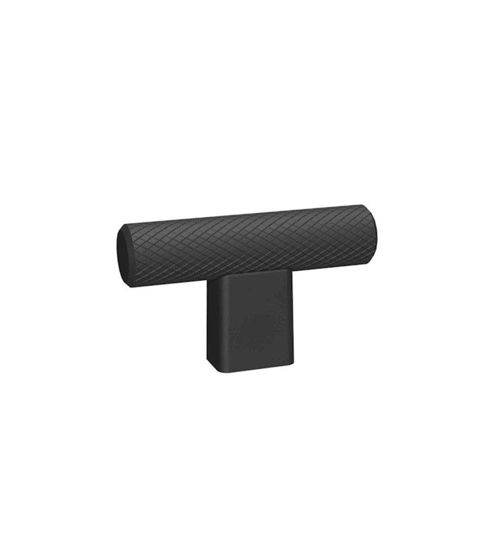 Botão de móvel preto MONDO em T puxador design