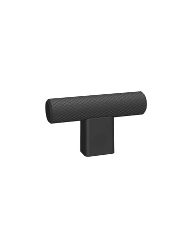 Botão de móvel preto MONDO em T puxador design