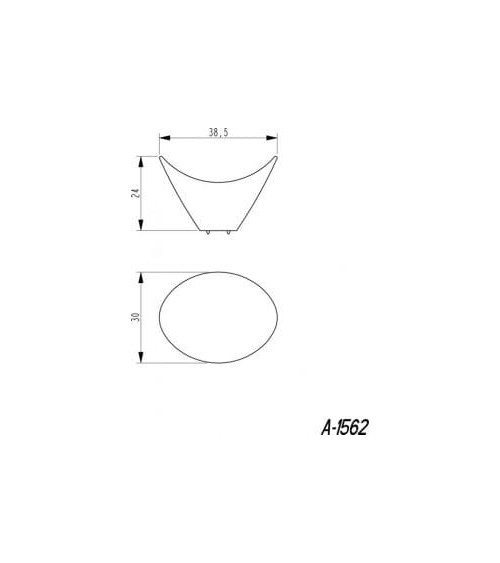 Puxador de móvel níquel acetinado DIUNA design