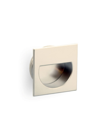 Botão de móvel níquel acetinado QUADRUM puxador design