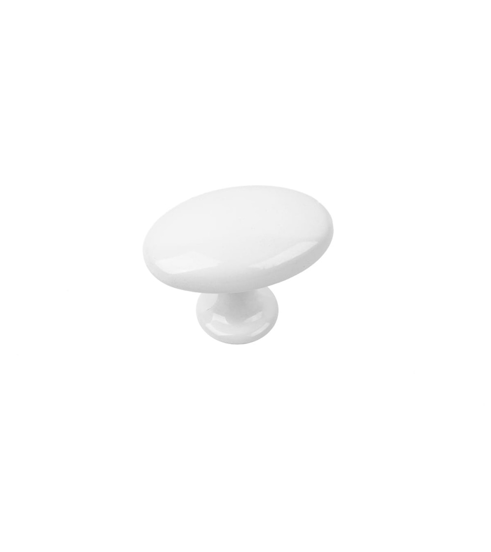 Botão de móvel branco NAPOLI puxador design