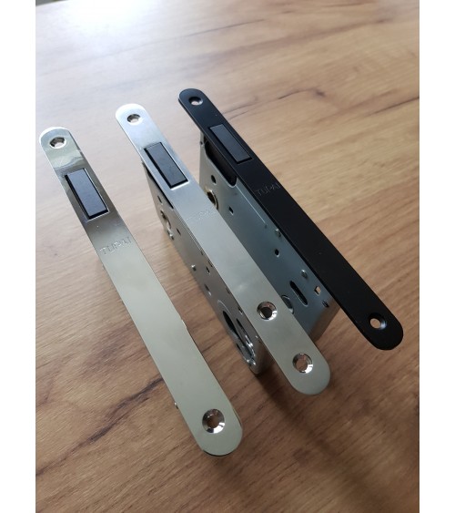 Fechadura magnética design entraxo 90 com chave L para quarto - puxador design