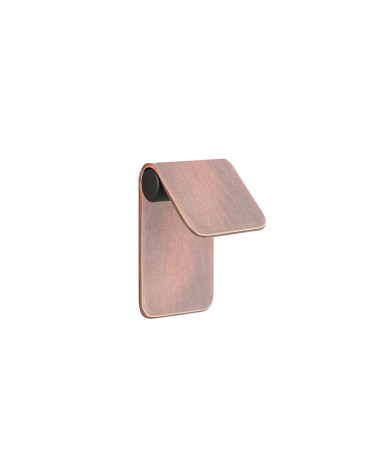 Puxador de móvel cobre envelhecido/preto mate TORN-1 puxador design