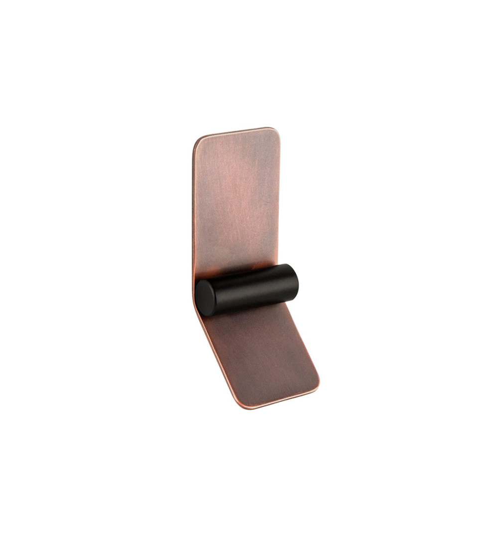 Puxador de móvel cobre envelhecido/preto mate TORN-2 puxador design