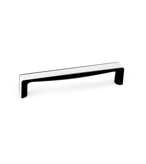 Puxador de móvel em branco brilhante/preto brilhante TWIX puxador design
