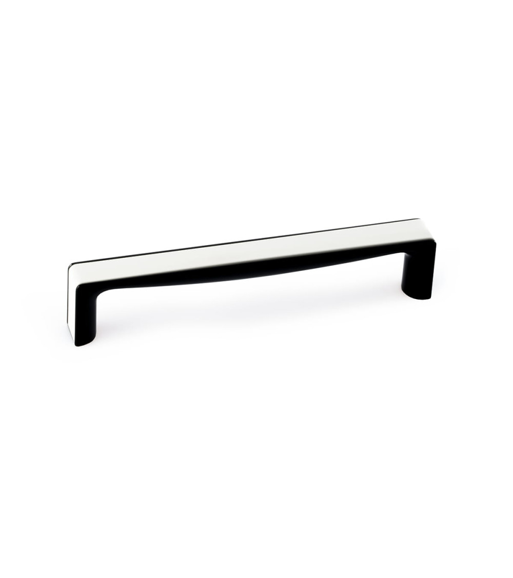 Puxador de móvel em branco brilhante/preto brilhante TWIX puxador design