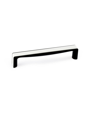 Puxador de móvel em branco brilhante/preto brilhante TWIX puxador design
