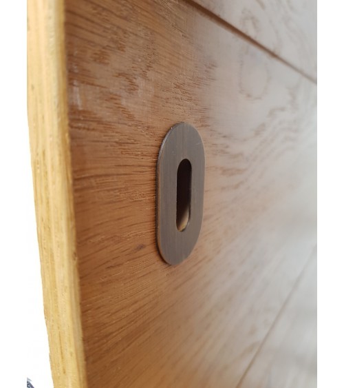 Roseta de porta VERUM slim, com chave de quarto - maçaneta design