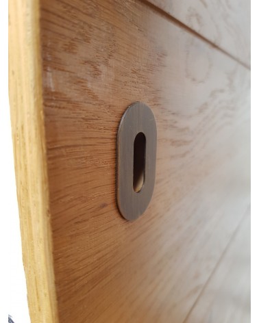 Roseta de porta VERUM slim, com chave de quarto - puxador design
