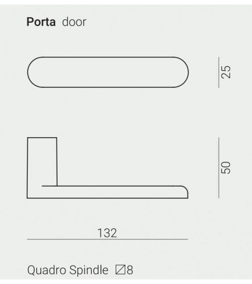 Puxador de porta ultrafino VERUM Pure, design minimalista 2022 - puxador design