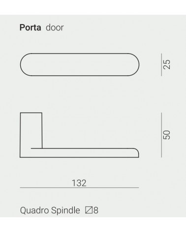 Puxador de porta ultrafino VERUM Pure, design minimalista 2022 - puxador design