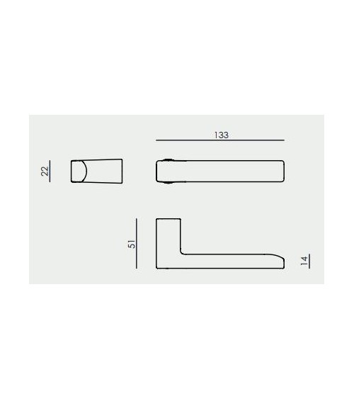 Puxador de porta VERUM Baar, minimalismo extremo - puxador design