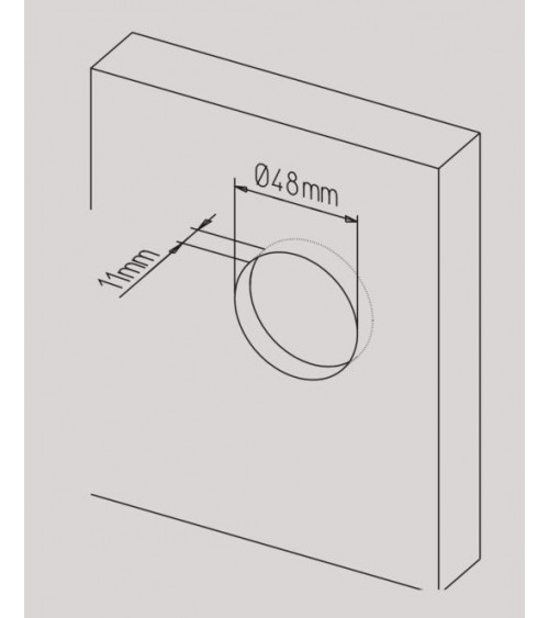 Puxador para porta de correr chique MANDELLI 1118TN/S puxador design cor 4