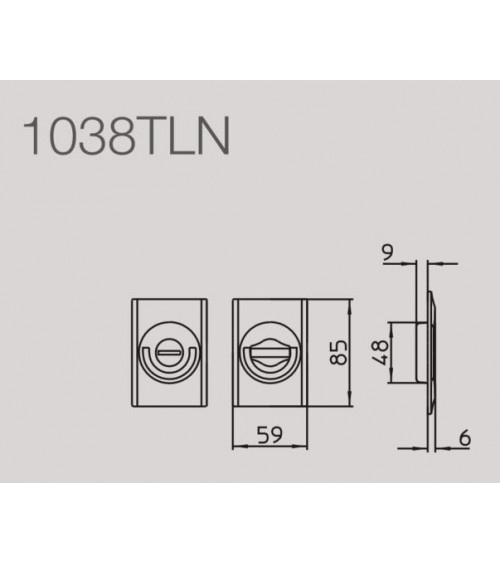 Puxador para porta de correr estilo moderno MANDELLI 1038TLN ferragens design