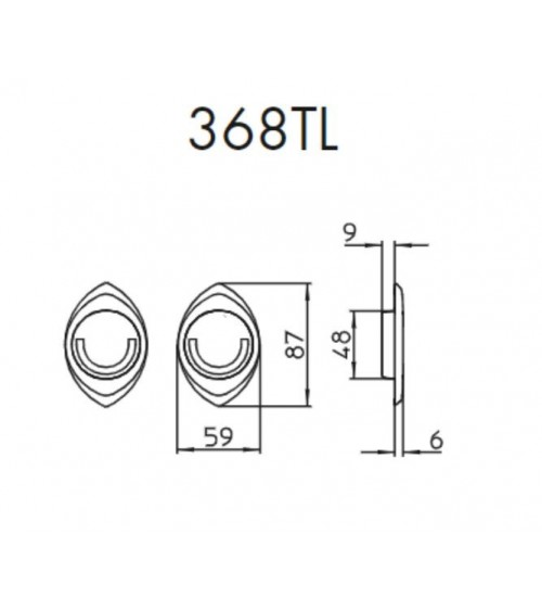 Puxador para porta de correr chique MANDELLI 368TL puxador design