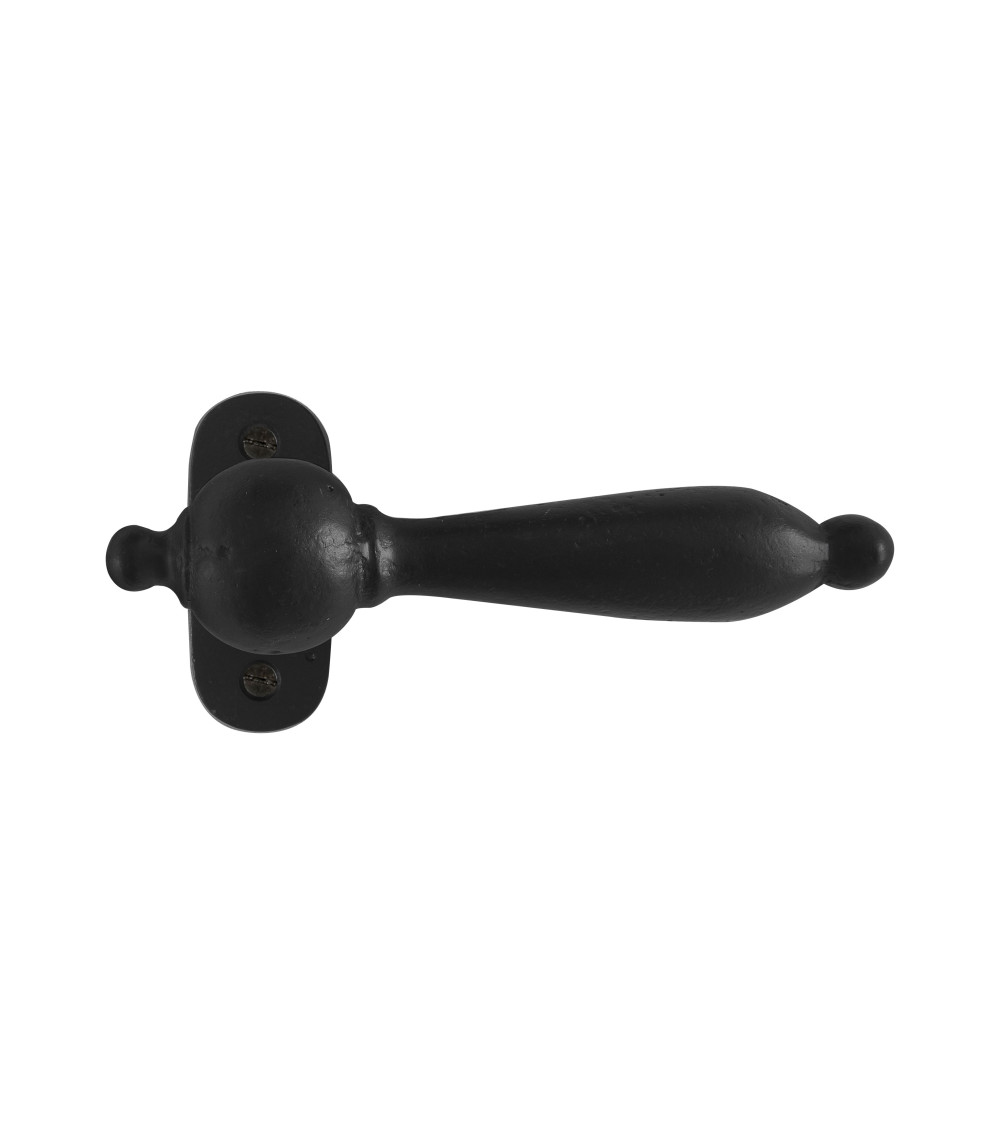 Puxador de porta preto em ferro 1212 - puxador design