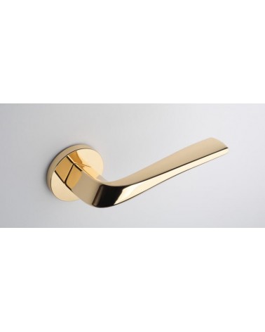 Puxador de porta ouro polido DALIA puxador design vista de cima