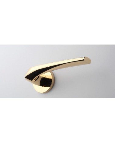 Puxador de porta dourado polido DALIA redondo puxador design vista de baixo