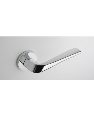 Puxador de porta cromado polido DALIA puxador design vista de cima