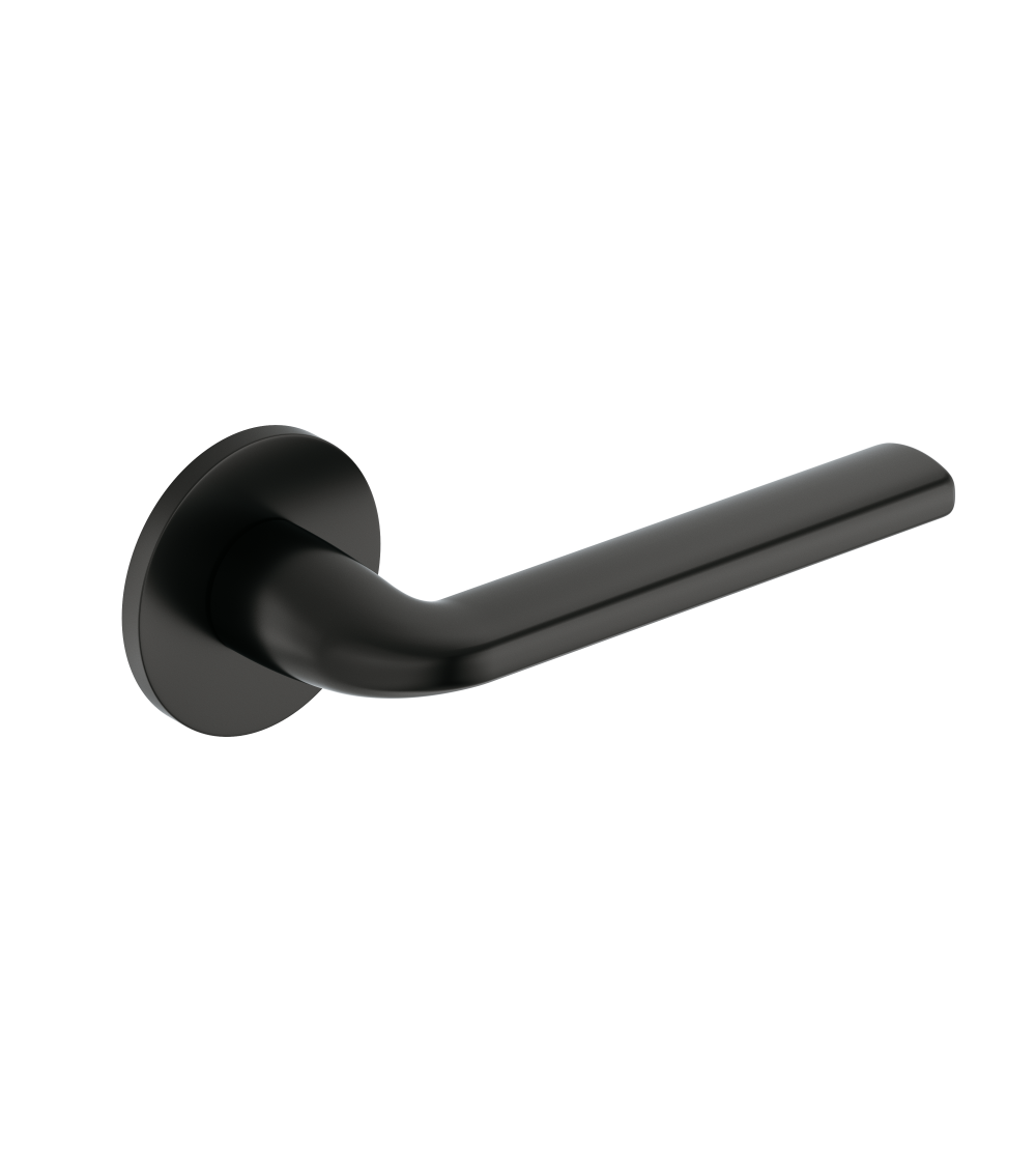 Puxador de porta preto Scandi slim ferragens design