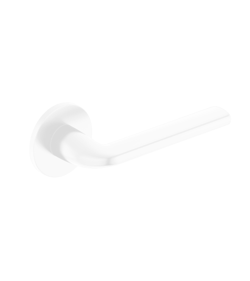 Puxador de porta branco Scandi slim ferragens design