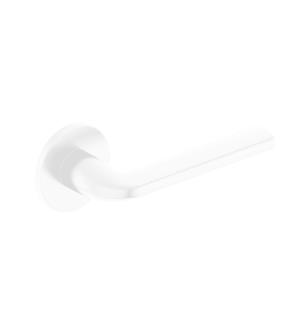 Puxador de porta branco Scandi slim ferragens design