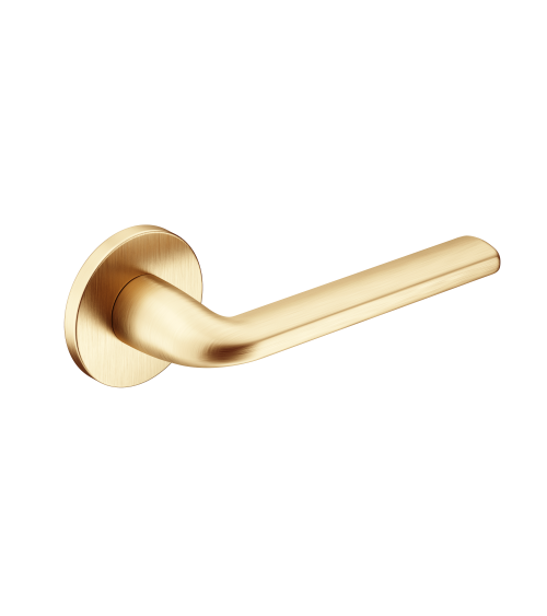 Puxador de porta ouro mate Scandi slim ferragens design