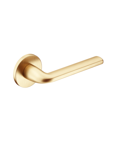 Puxador de porta ouro mate Scandi slim ferragens design