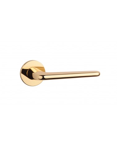 Puxador de porta dourado polido LIRA design