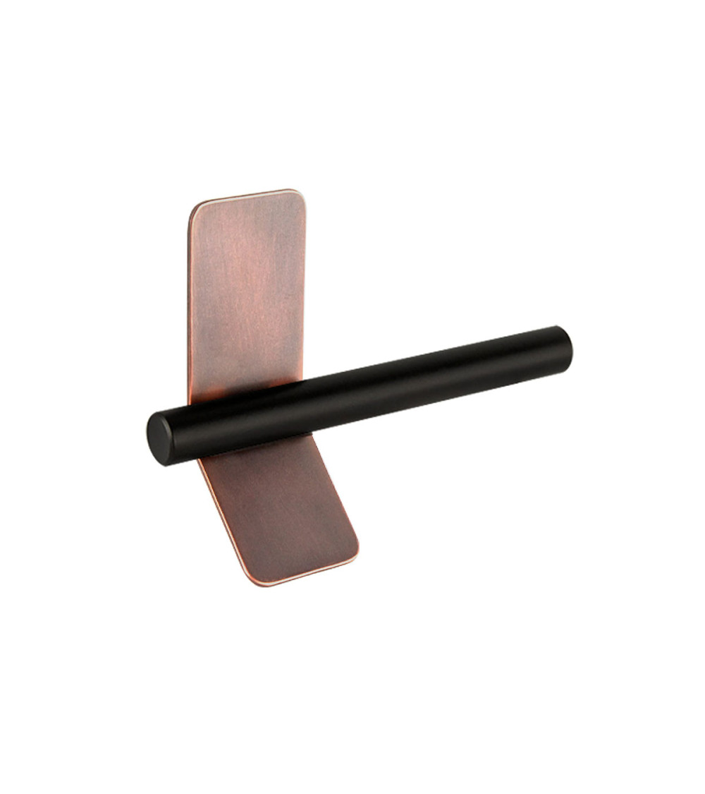 Puxador de móvel cobre envelhecido/preto mate TORN-4 puxador design