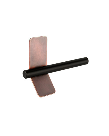 Puxador de móvel cobre envelhecido/preto mate TORN-4 puxador design