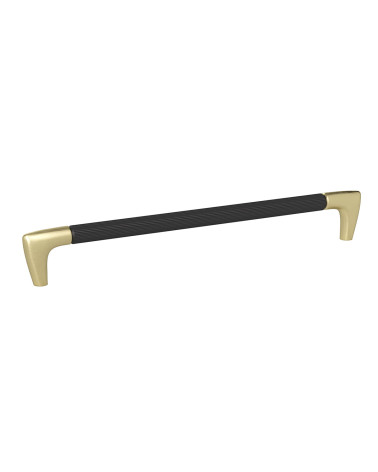 Puxador de móvel anodizado preto/dourado mate ALAMBRE estriado puxador design
