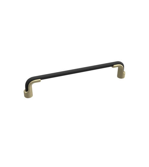 Puxador de móvel HERMES preto mate/ouro mate design
