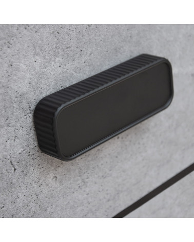 Puxador de móvel preto WEGA puxador design fixado num gaveta