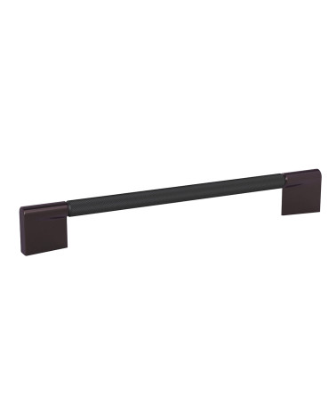 Puxador de móvel anodizado preto/titânio TIARA estriado design