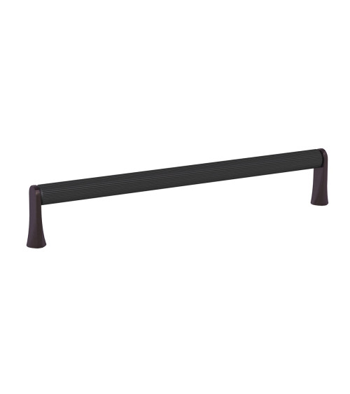 Puxador de móvel anodizado preto/titânio NATALE estriado design