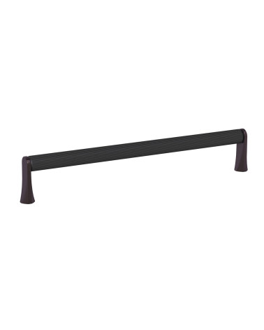 Puxador de móvel anodizado preto/titânio NATALE estriado design