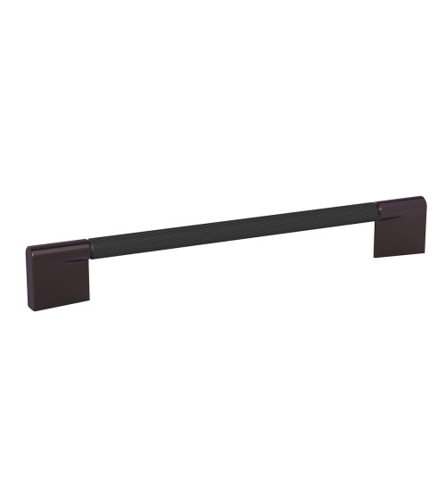Puxador de móvel anodizado preto/titânio TIARA texturado design